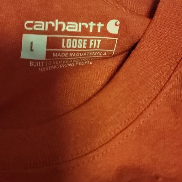 Carhartt Loose-Fit Heavyweight Logo Sleeve Graphic Long-Sleeve T-Shirt for Men - Picture 3 of 4